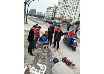 水上物探勘察、管道CCTV機(jī)器人施工現(xiàn)場(chǎng)照片